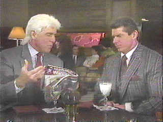 Flair and Vince sit down for some adult beverages