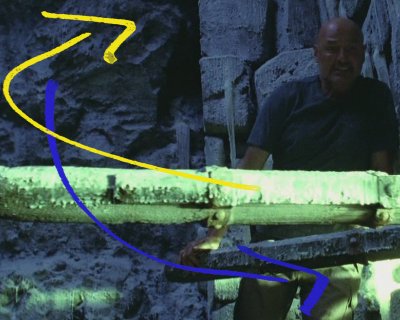 Locke takes a spin on the Frozen Donkey Wheel