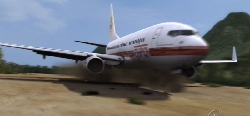 Ajira Flight 316 comes in for a landing.